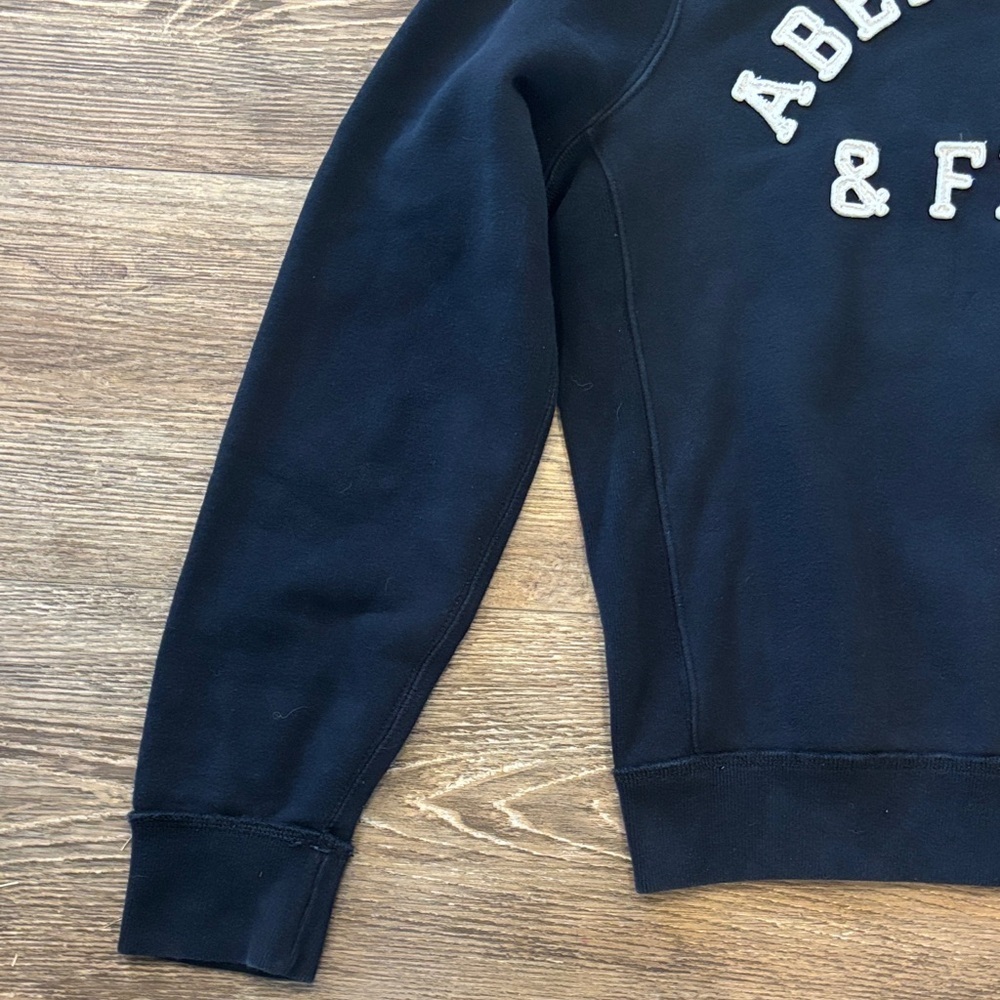 Abercrombie & Fitch Muscle Fit Sweatshirt Dark Navy Blue Crewneck Men's Size L - Picture 7 of 12